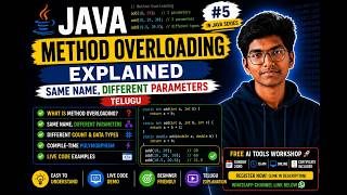 Java Method Overloading Explained | Same Name Different Parameters | Telugu | Kenzo Pulse | Kenzo |