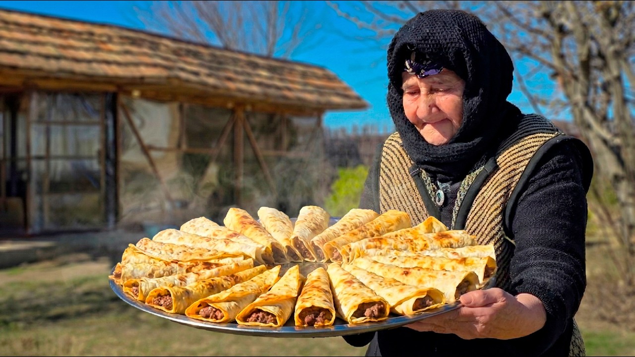 Crispy Meat Rolls for the Whole Family! 🌯 Grandma's Special Village Feast