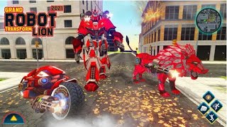 Grand Robot Lion Transform Simulator ~ Rescue City Robot Lion Android GamePlay ~ By Game Crazy screenshot 2