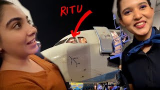 We Surprised Capt Ritu in her Aircraft !!