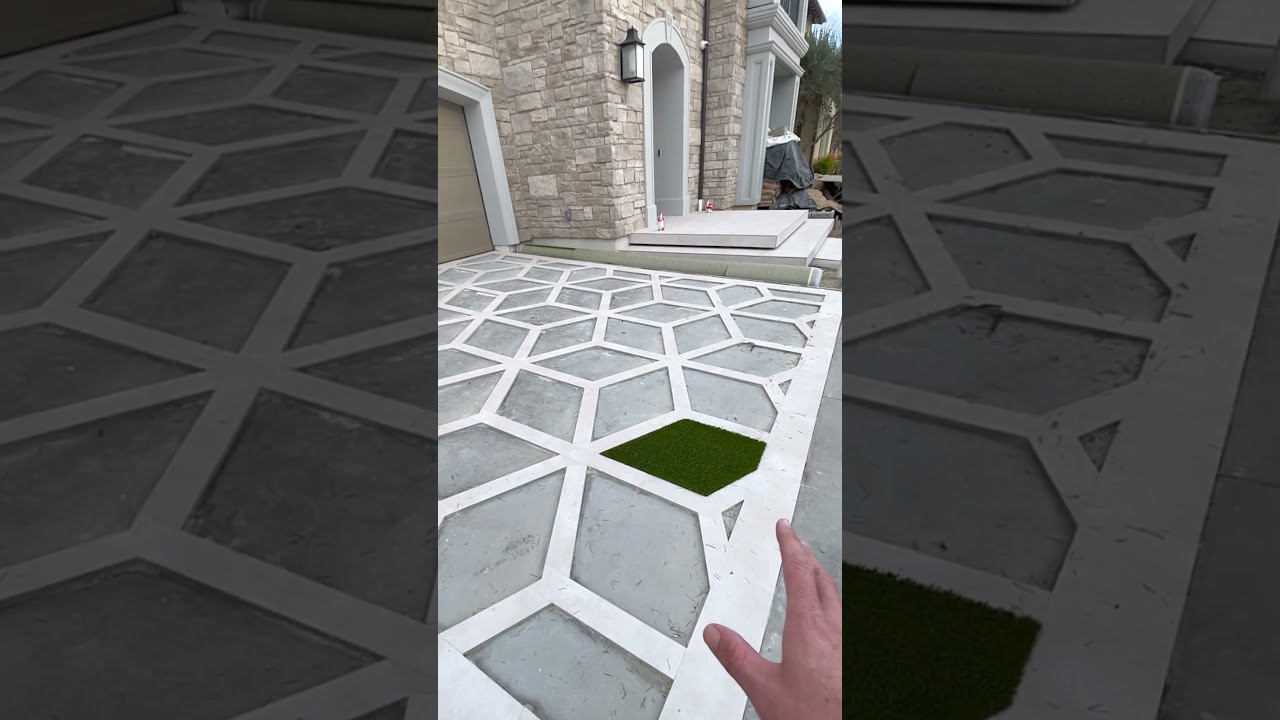 The Cleanest Driveway Design Luxuryhome Frontyard Turf