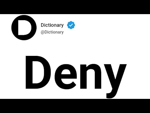 Video: Care este sensul deniably?