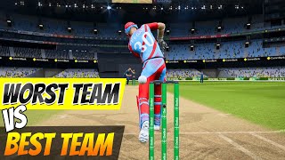 Can The WORST Team Defeat The BEST Team In Cricket 24