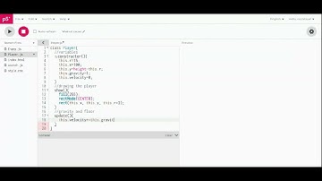 Project 1: Dinosaur game. Making the player in p5.js