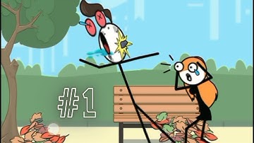 Help Me : Tricky Brain (( WEEGOON )) Funny Stickman Gameplay Walkthrough - All Levels ( 1-25 ) Part1