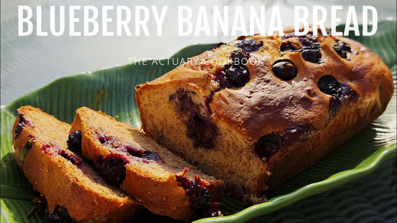 Eggless Blueberry Banana Bread 🍞  Simple, Moist and No egg Baking 