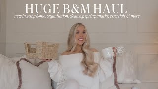 *NEW IN* B&M HAUL 2024 | spring home decor, easter, organisation, cleaning, snacks & essentials