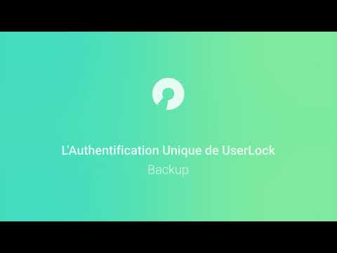 L'authentification unique de Userlock | Configuration du serveur de sauvegarde SSO