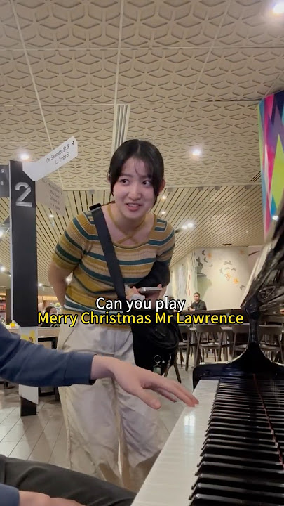 She asked me play merry Christmas Mr Lawrence #piano #ibetyouthinkaboutme #merrychristmasmrlawrence