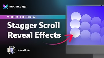 How To Create a Stagger Scroll Reveal Animation