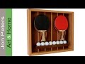 Woodworking Project: Make a Table Tennis Paddle &amp; Ball Holder