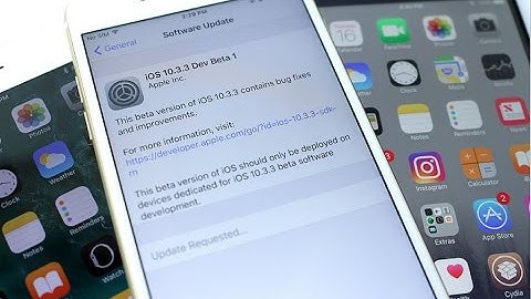 iOS 10.3.3 Beta 1 What