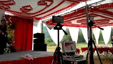 Hát mừng ngày cưới hai nghệ nhân hát phong slư đối đáp hay nhé 