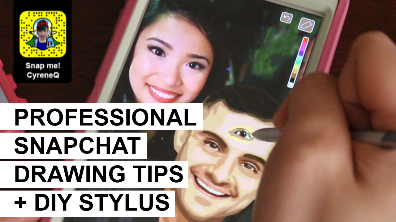 Snapchat Professional Drawing Tips & Make Your Own Stylus: Ep 5