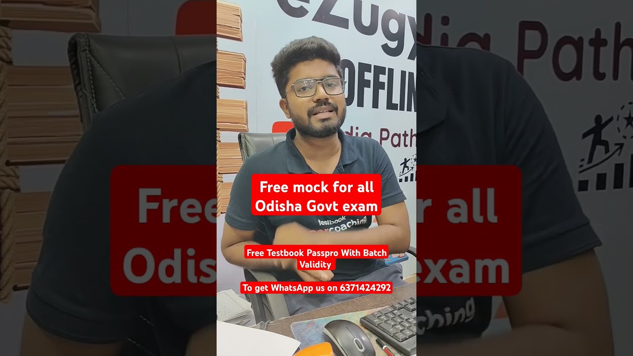 All PYQ and Free Mock for all Odisha Government Exams. Validity Same as Batch | Shakti Sir
