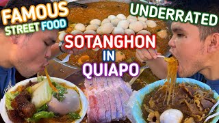FAMOUS STREET FOOD and UNDERRATED SOTANGHON in QUIAPO MANILA | NANAY ROSA and ALING WAWAY