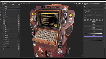 Sci-fi Console Substance Painter Time-lapse