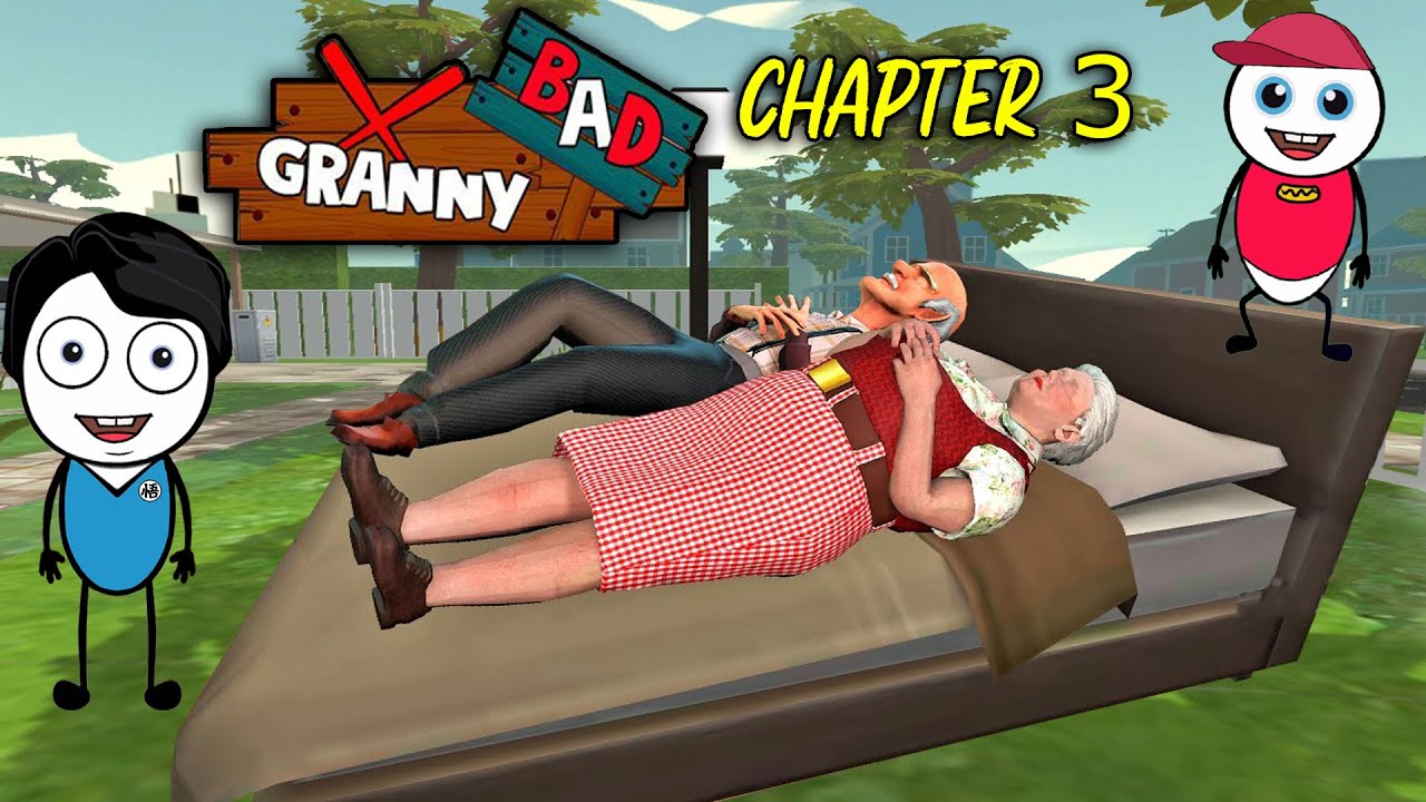 BAD GRANNY Chapter 3 All ACTS - Best Android Game | Khaleel And Motu Gameplay