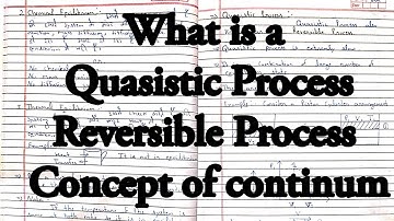 What is a Quasistic Process//Reversible Process// Concept of Continum// #viral #easynotes #search