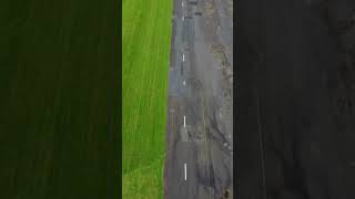 Looking Down The Runway Of Raf Kirknewton