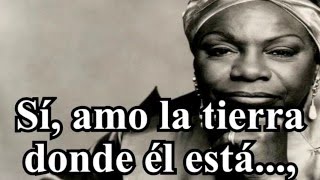 Nina Simone: Black Is the Color of My True Love's Hair (Sub. Español) chords