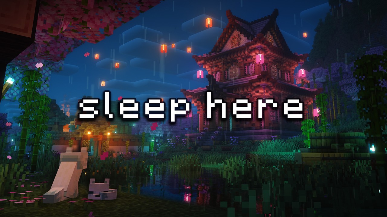 just get some rest tonight... (minecraft music w/ rain & wind) - YouTube