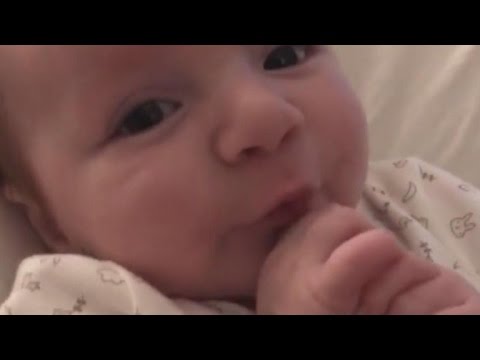 Adorable 2-Month-Old Baby Shocks Mom When He Says Hello For The First Time