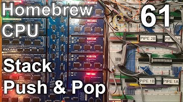 Stack (Push & Pop) - Making an 8 Bit pipelined CPU - Part 61