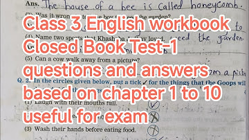 Class 3 English Closed Book Test 1 | Lessons 1 to 10 | Maharashtra Board Exam Prep 2025