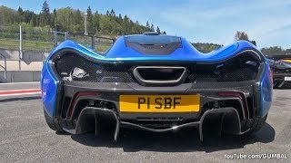 Bright Blue McLaren P1 - Sound!