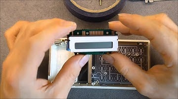 Vintage Sharp Elsimate EL 214 calculator reassembly