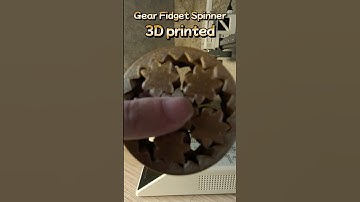 3D printed「Gear Fidget Spinner」Metallic Rainbow ver