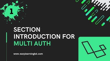 Laravel Multi Auth with Breeze Part 1 | Section Introduction for Multi Auth