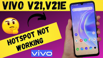 How to fix Hotspot Not working Problem Vivo V21,V21e