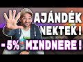 Decemberben MINDEN olcsóbb: 5% kedvezmény a KTOMI kóddal