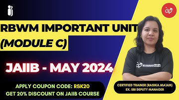 JAIIB May 2024 | Important Units in RBWM - Module C | Ambitious Baba