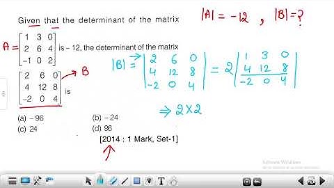 Matrix Question asked in Gate Exam | Gate Previous year solved paper | #gate_2023 #determinants