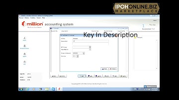 MILLION ACCOUNTING | How To Create GL Accounts Add | IPOHONLINE
