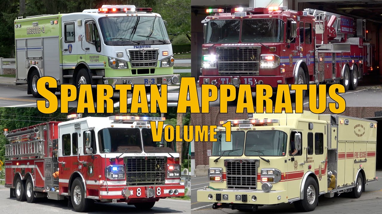 Fire Trucks Responding Compilation: Spartan Apparatus (Volume 1)