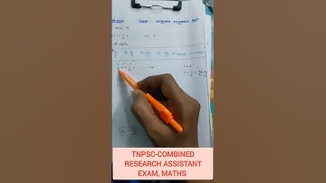 Tnpsc-Combined Research Assistant Exam, Maths, 09.09.2023