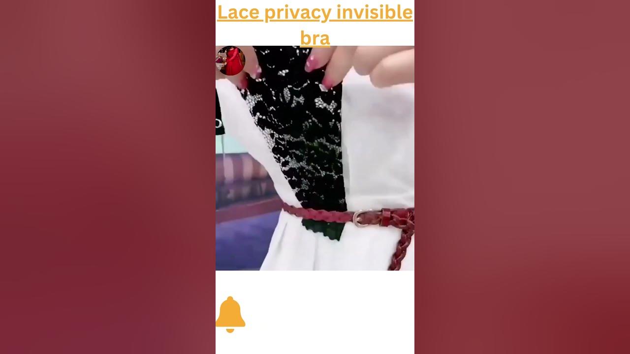 Lace privacy invisible bra #ytshorts #shorts #invisible #sewinghacks 