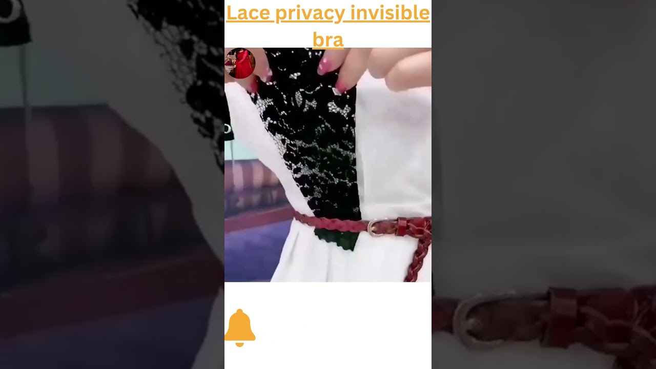 Lace privacy invisible bra #ytshorts #shorts #invisible #sewinghacks 