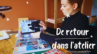 🎨  STUDIO VLOG : de retour !! Update scrap, projet boutique et aquarelle