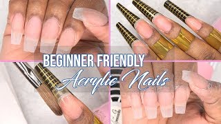 Acrylic Nails Tutorial  How to  Acrylic Nails using Nail Forms  For Beginners