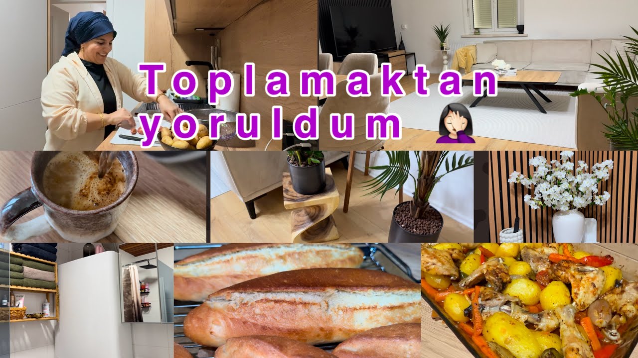 Kalabalık evde düzen zor/ ekmek yapmaktan kendimi alı koyamıyorum😂hayatın cinden🦋