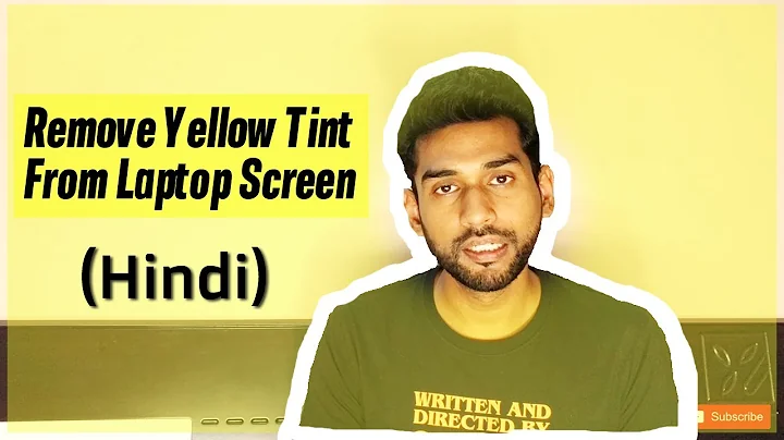 How To Remove Yellow Tint From Monitor/Laptop Screen | Simple Fix (Hindi)