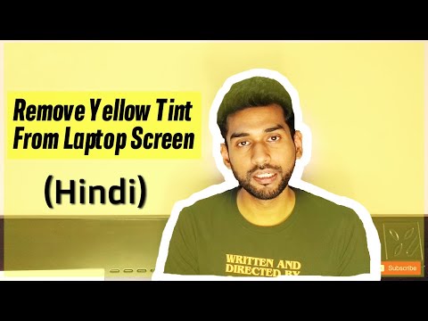 How To Remove Yellow Tint From Monitor/Laptop Screen  Simple Fix (Hindi)