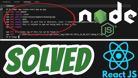 npm ERR! enoent : no such file or directory, lstat 