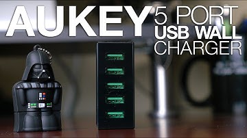 Aukey 5 port USB Wall Charger Review and Test 50W 10A | Cars & Tech by JDM City