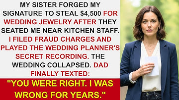 Family Revenge Stories: Sister Stole $4500 With Forged Signature, Dad Finally Chose My Side